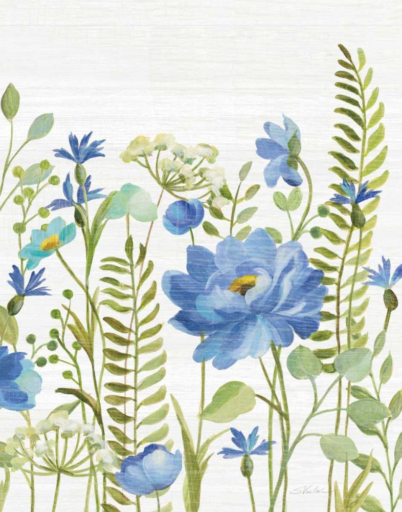 Botanical Blue VIII art print by Silvia Vassileva for $57.95 CAD