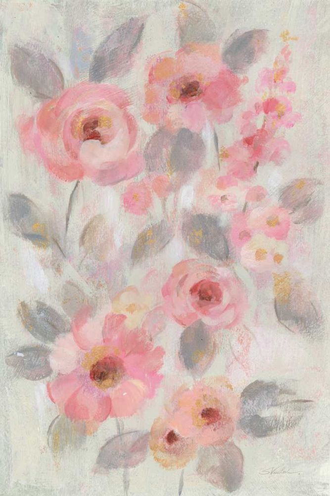 Expressive Pink Flowers I art print by Silvia Vassileva for $57.95 CAD
