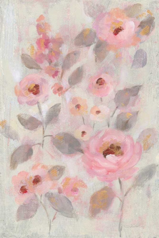 Expressive Pink Flowers II art print by Silvia Vassileva for $57.95 CAD