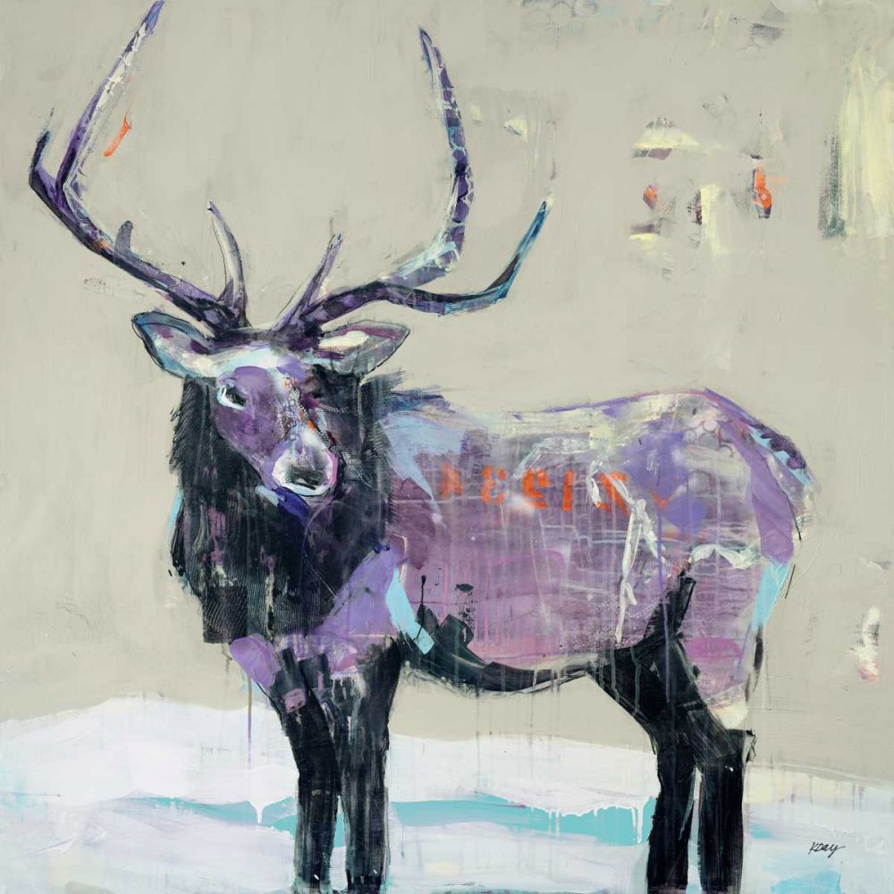 Winter Elk art print by Kellie Day for $57.95 CAD