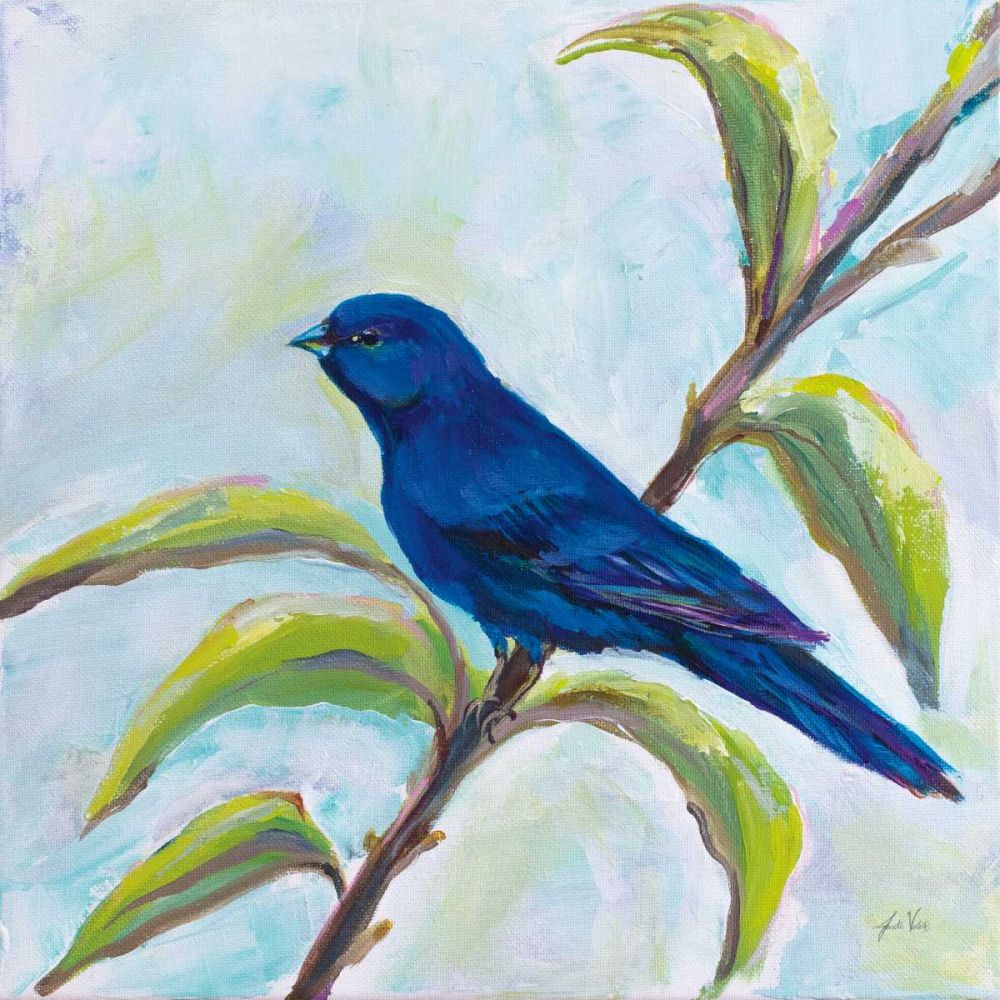 Indigo Bunting art print by Jeanette Vertentes for $57.95 CAD