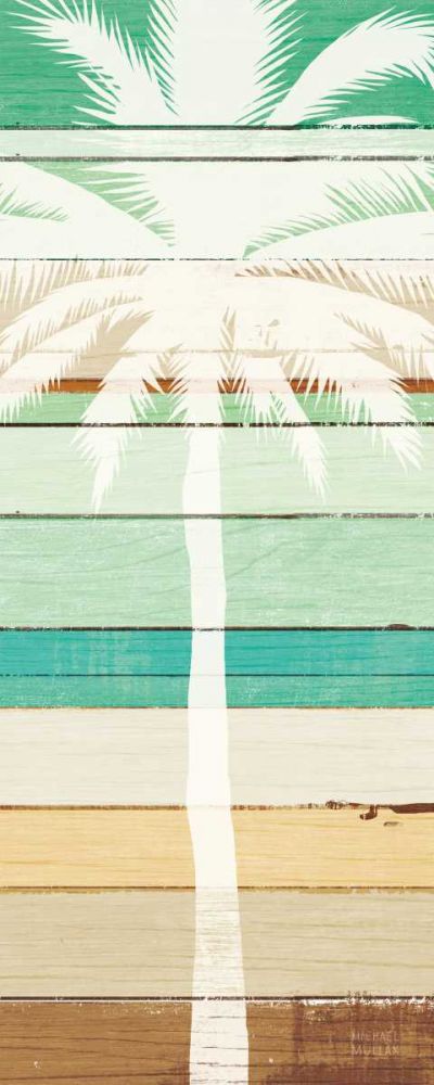 Beachscape Palms IV Green art print by Michael Mullan for $57.95 CAD