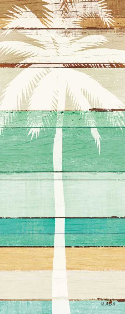 Beachscape Palms V Green art print by Michael Mullan for $57.95 CAD