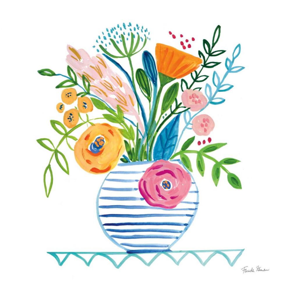 Bountiful Blooms I art print by Farida Zaman for $57.95 CAD