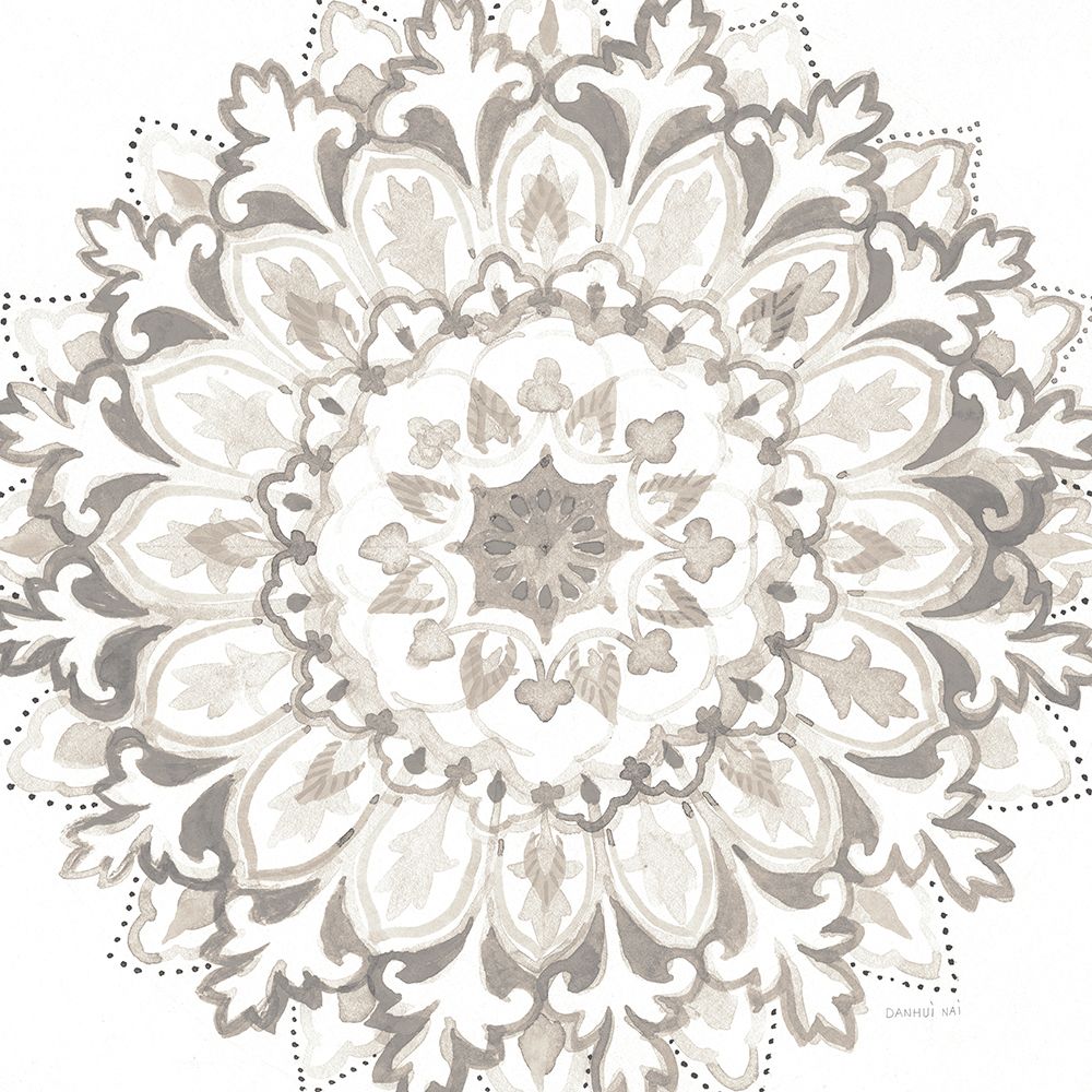 Mandala Delight II Neutral Crop art print by Danhui Nai for $57.95 CAD