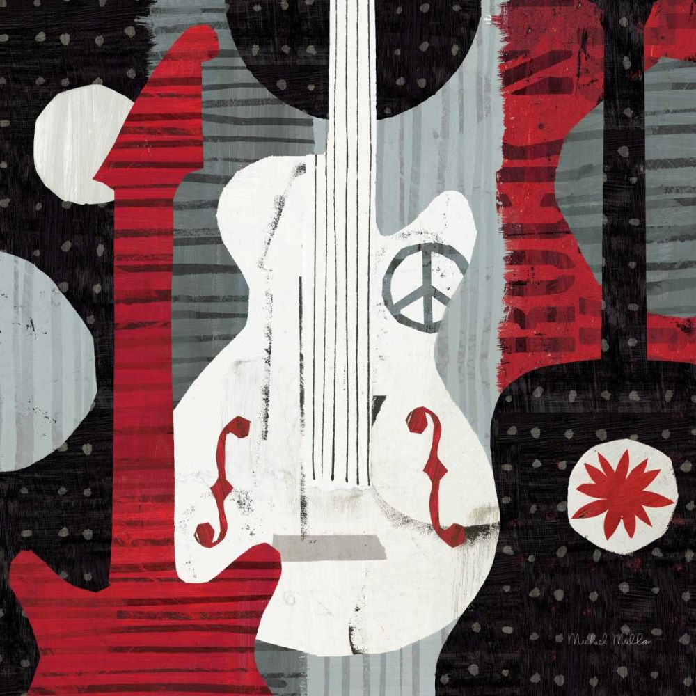 Rock n Roll Guitars art print by Michael Mullan for $57.95 CAD