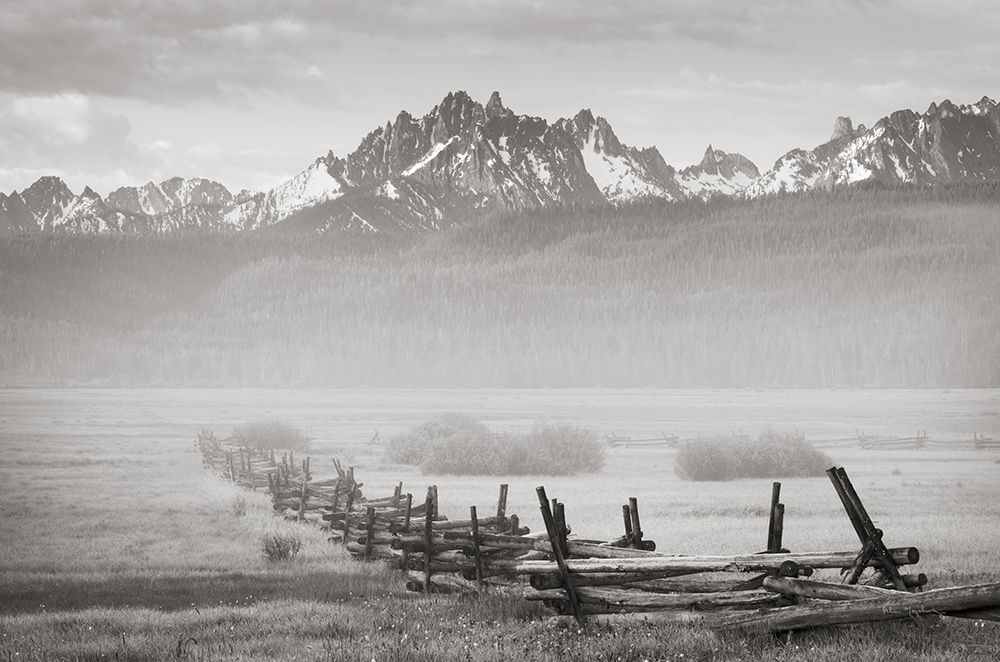 Stanley Basin Fence and Fog art print by Alan Majchrowicz for $57.95 CAD