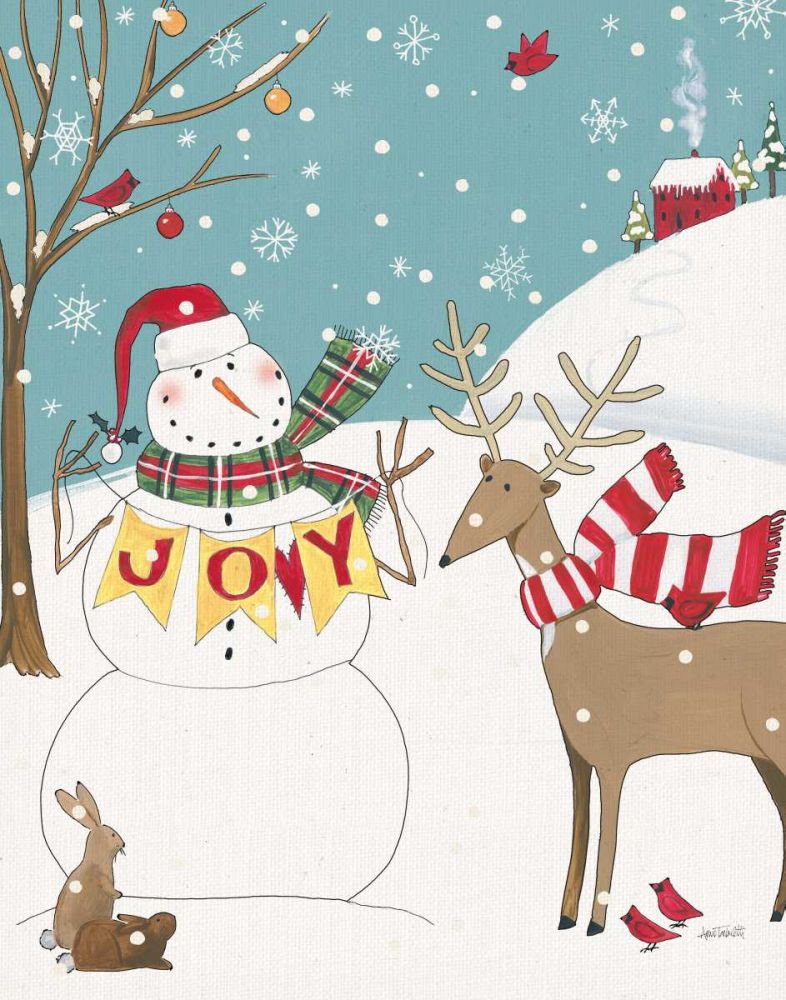 Woodland Christmas V Joy art print by Anne Tavoletti for $57.95 CAD