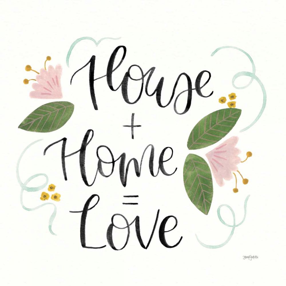 Home Sweet Home III Green art print by Jenaya Jackson for $57.95 CAD