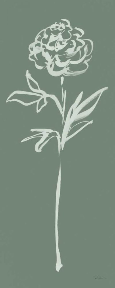 Floral Line II Green art print by Sue Schlabach for $57.95 CAD