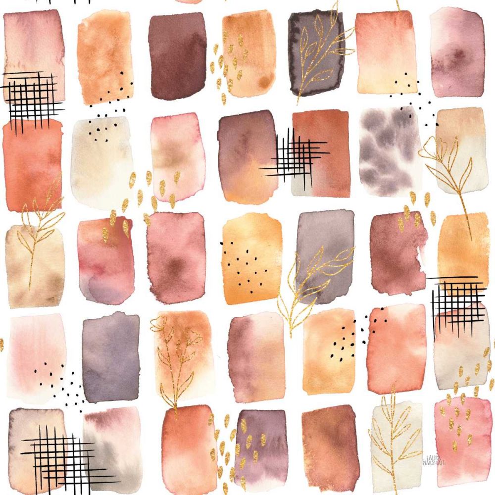 Desert Blooms Pattern XIIA art print by Laura Marshall for $57.95 CAD