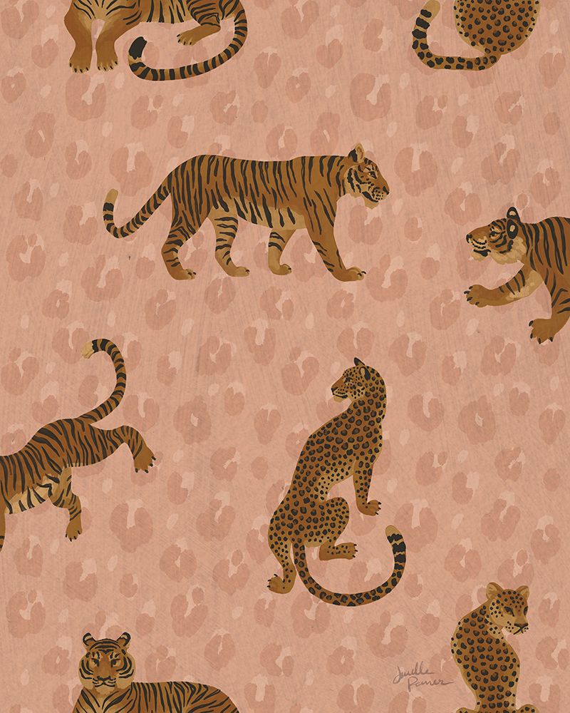 Big Cat Beauty Pattern IIB art print by Janelle Penner for $57.95 CAD