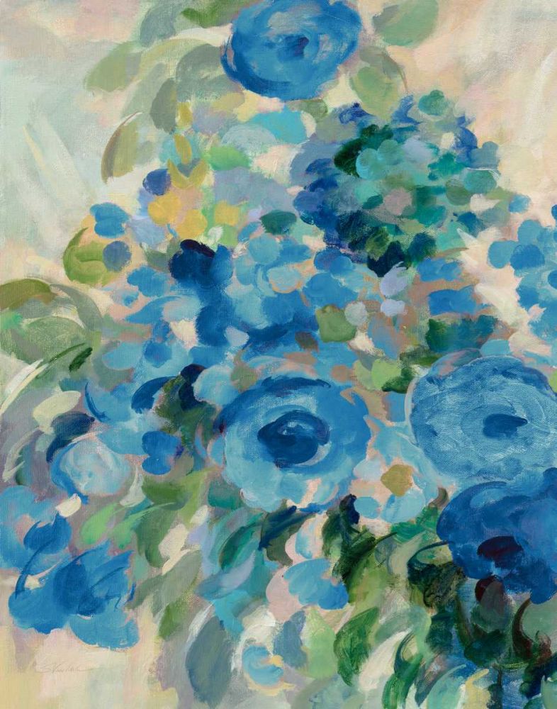 Flower Market II Blue art print by Silvia Vassileva for $57.95 CAD