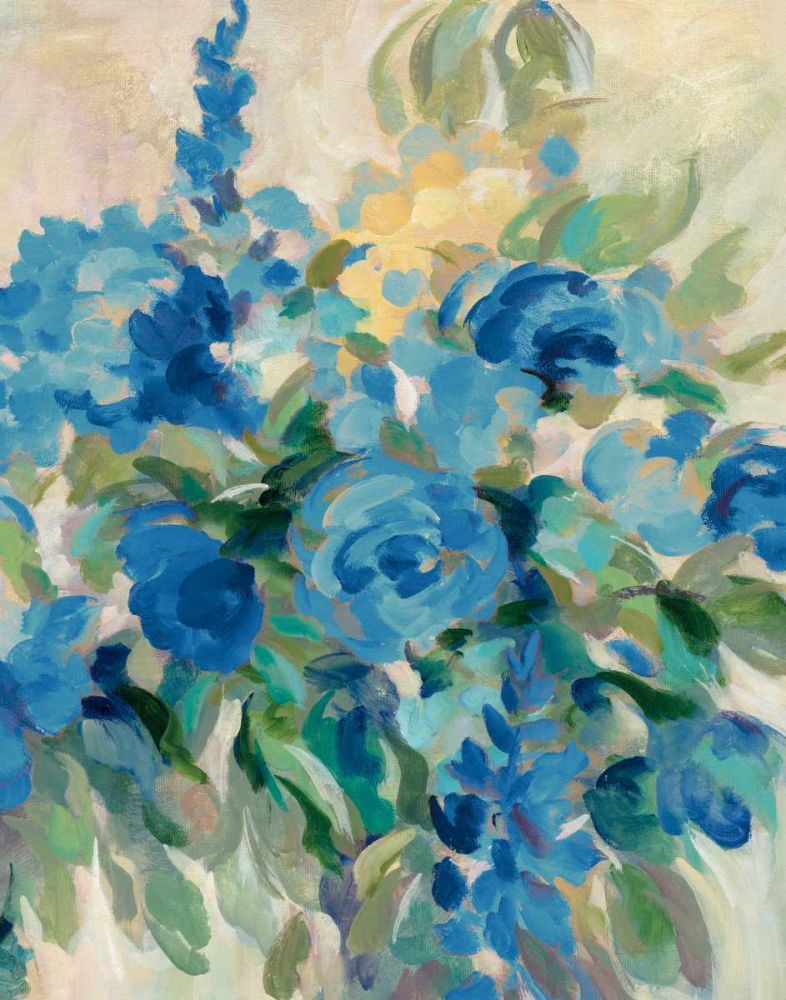 Flower Market III Blue art print by Silvia Vassileva for $57.95 CAD