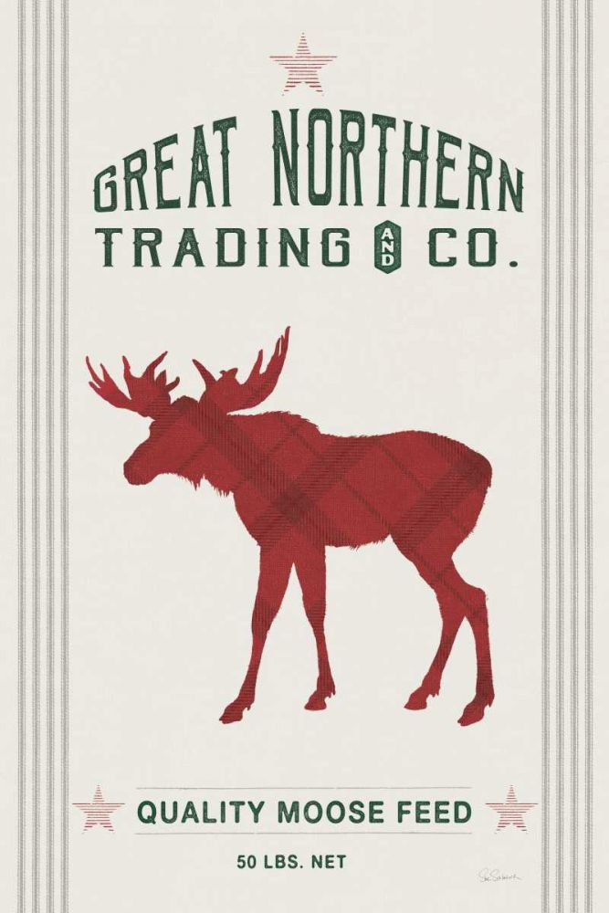 Northern Trading Moose Feed v2 art print by Sue Schlabach for $57.95 CAD