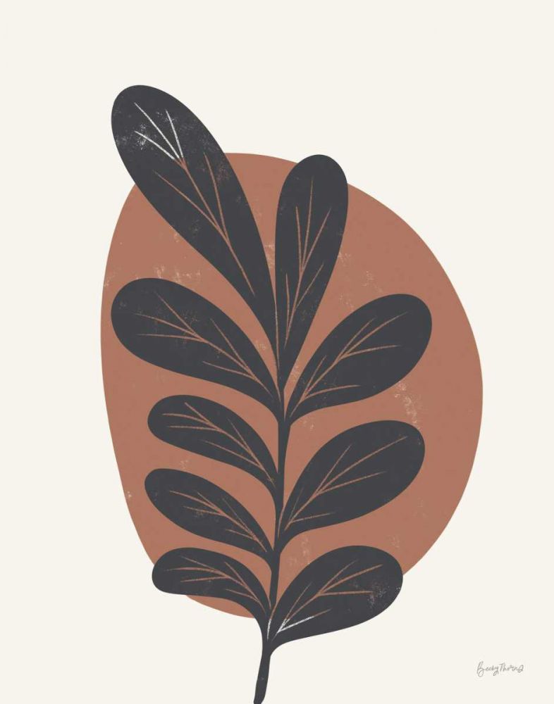 Mid Century Modern III Terracotta art print by Becky Thorns for $57.95 CAD