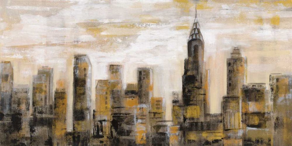 Manhattan Skyline art print by Silvia Vassileva for $57.95 CAD