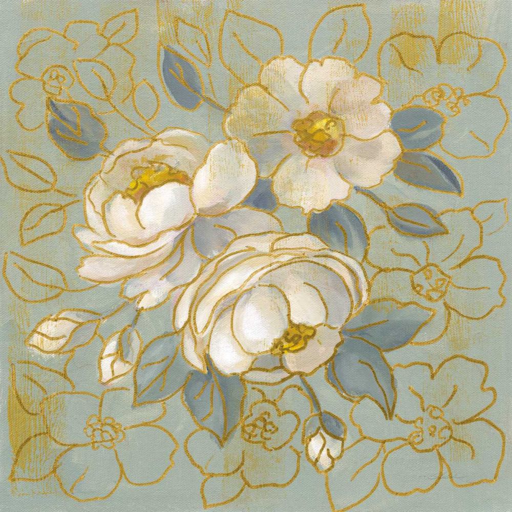 Sage Floral I art print by Silvia Vassileva for $57.95 CAD