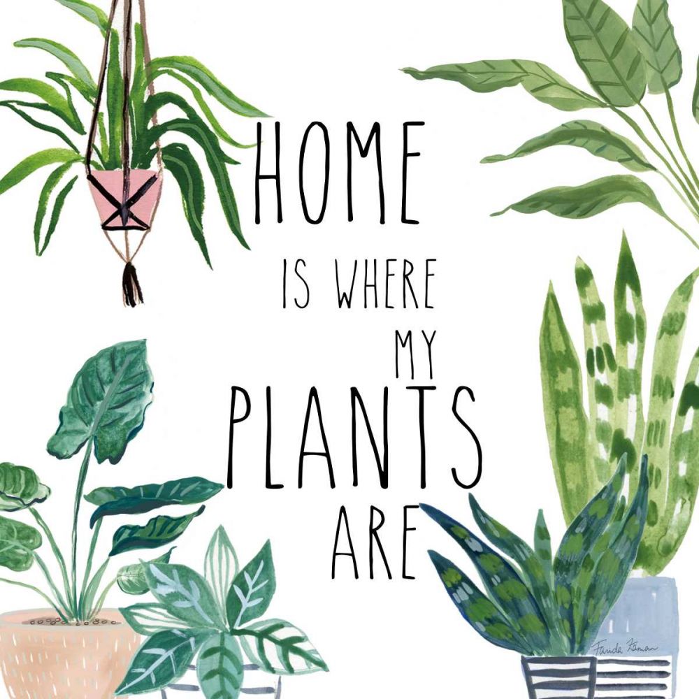 Plant Home II art print by Farida Zaman for $57.95 CAD