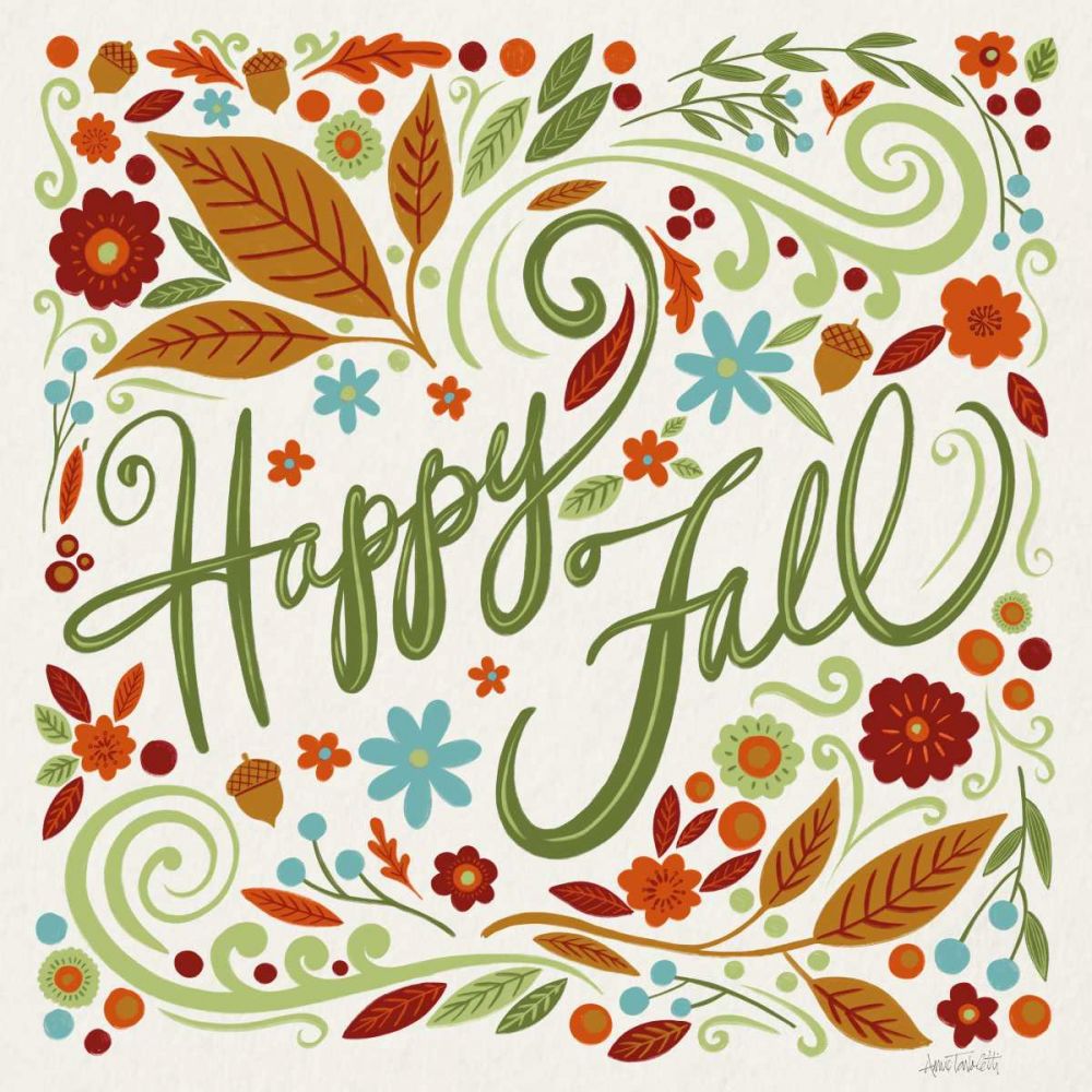 Happy Fall I art print by Anne Tavoletti for $57.95 CAD
