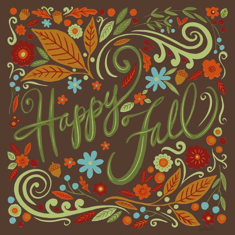 Happy Fall I Dark art print by Anne Tavoletti for $57.95 CAD
