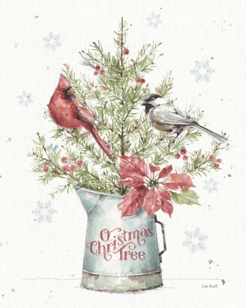 A Christmas Weekend II with Chickadee art print by Lisa Audit for $57.95 CAD