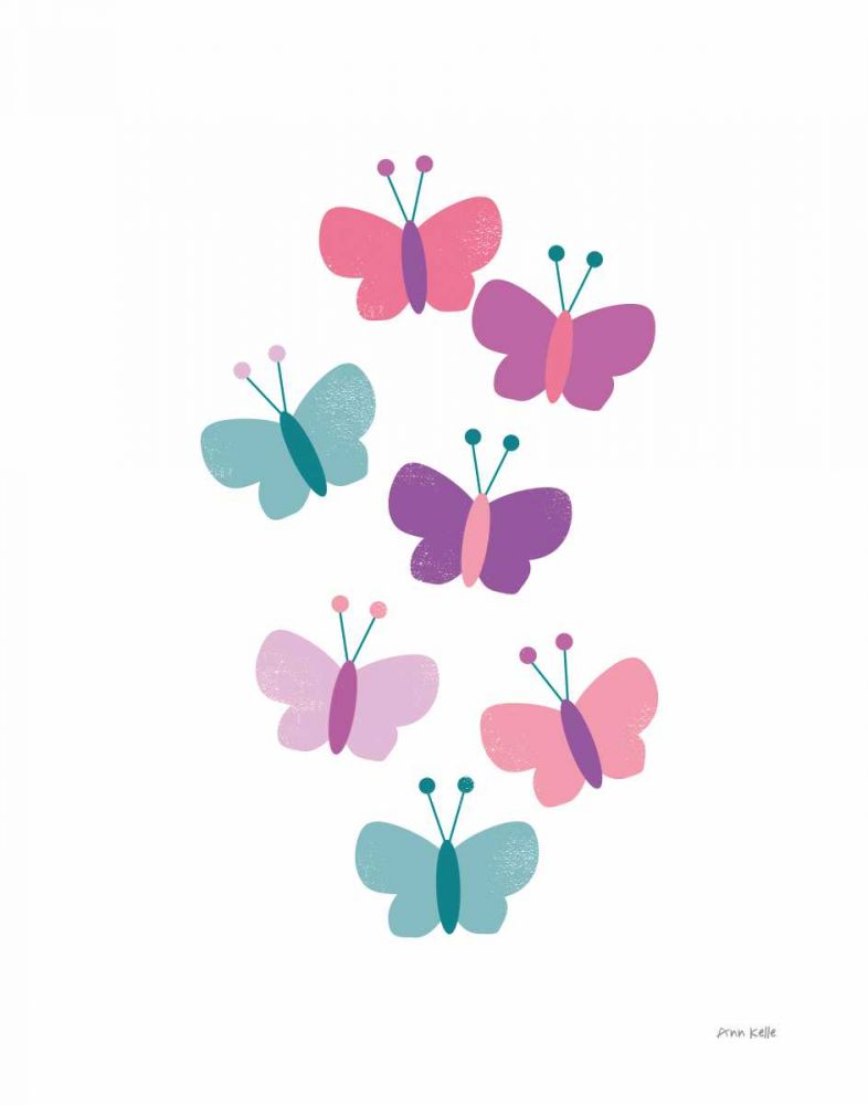 Butterfly Friends Girly art print by Ann Kelle for $57.95 CAD