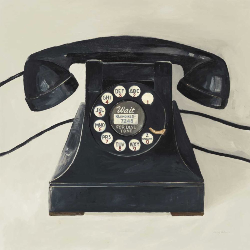 Classic Telephone on Cream art print by Avery Tillmon for $57.95 CAD