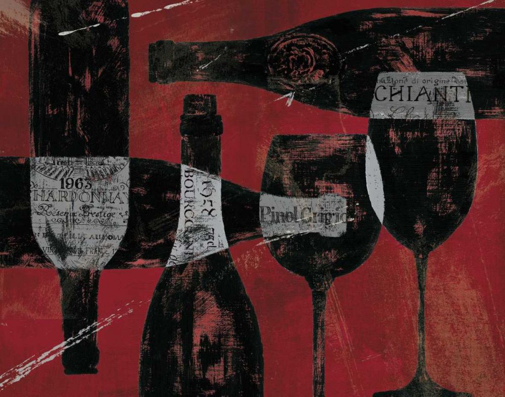 Wine Selection Red art print by Daphne Brissonnet for $57.95 CAD