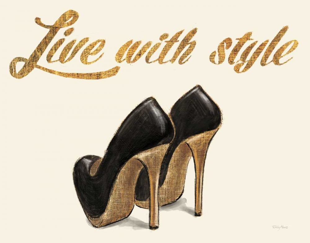 Shoe Festish Live with Style Clean art print by Emily Adams for $57.95 CAD