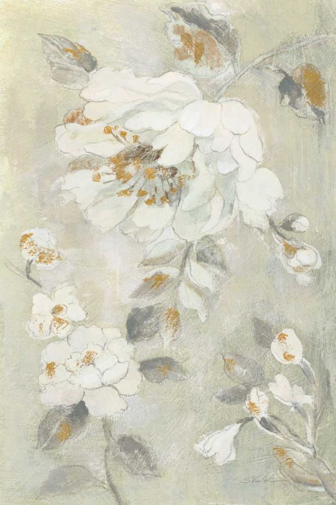Romantic Spring Flowers II White art print by Silvia Vassileva for $57.95 CAD
