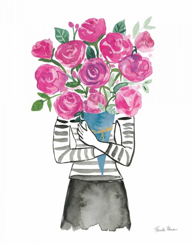 Roses are Pink art print by Farida Zaman for $57.95 CAD