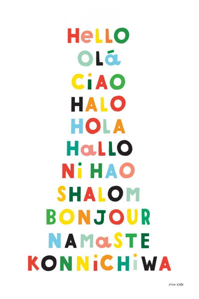 Language of Hellos art print by Ann Kelle for $57.95 CAD