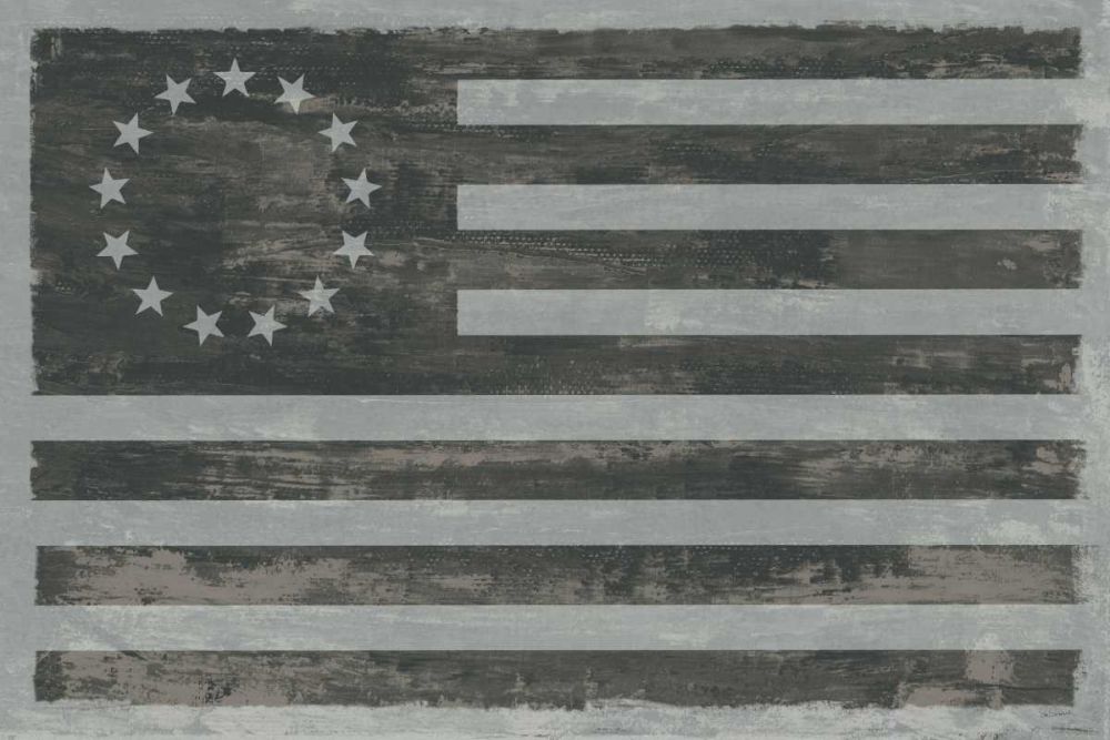 Slate American Flag art print by Sue Schlabach for $57.95 CAD