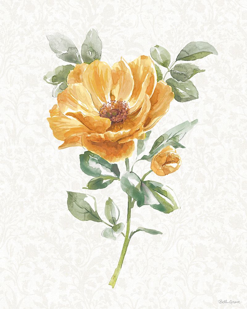 Floral Solitude V art print by Beth Grove for $57.95 CAD