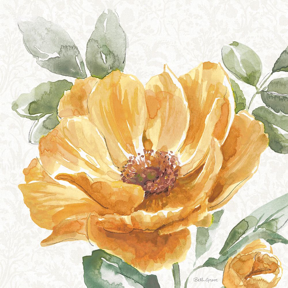 Floral Solitude XI art print by Beth Grove for $57.95 CAD