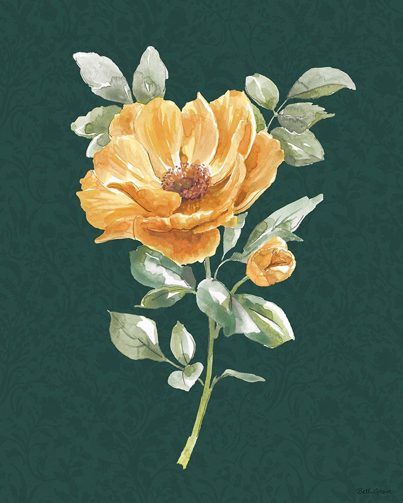 Floral Solitude V Dark art print by Beth Grove for $57.95 CAD