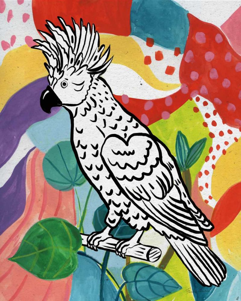 Jungle Cockatoo art print by Farida Zaman for $57.95 CAD