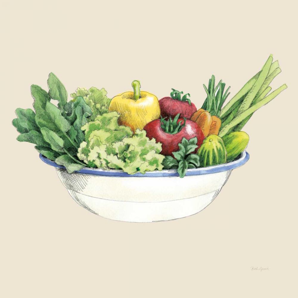 Fresh From The Garden IV Cream art print by Beth Grove for $57.95 CAD