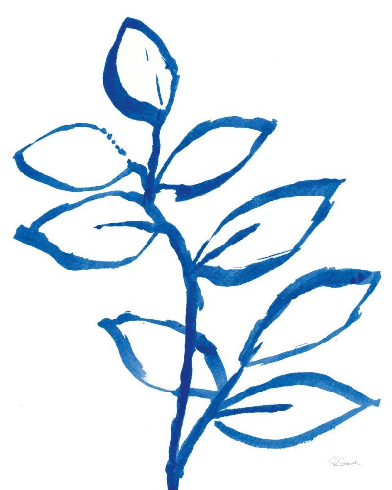 Leafy Blue II art print by Sue Schlabach for $57.95 CAD