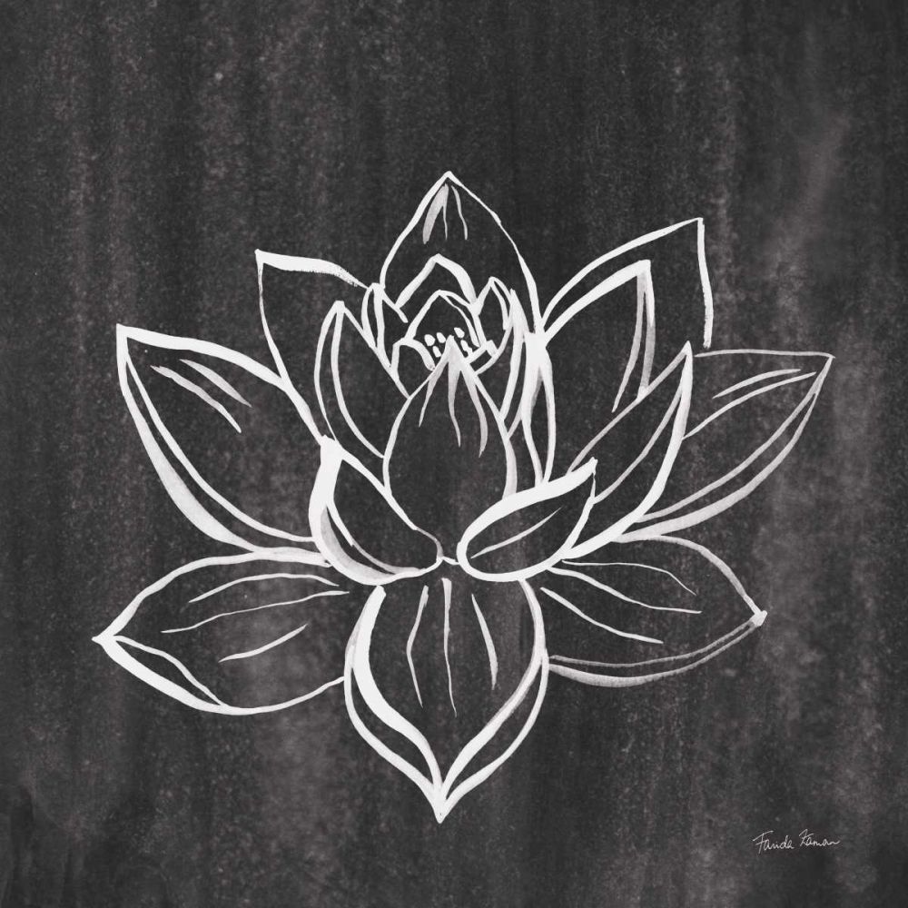 Lotus Gray art print by Farida Zaman for $57.95 CAD
