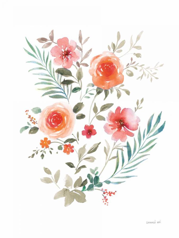 Floral Serenade III art print by Danhui Nai for $57.95 CAD