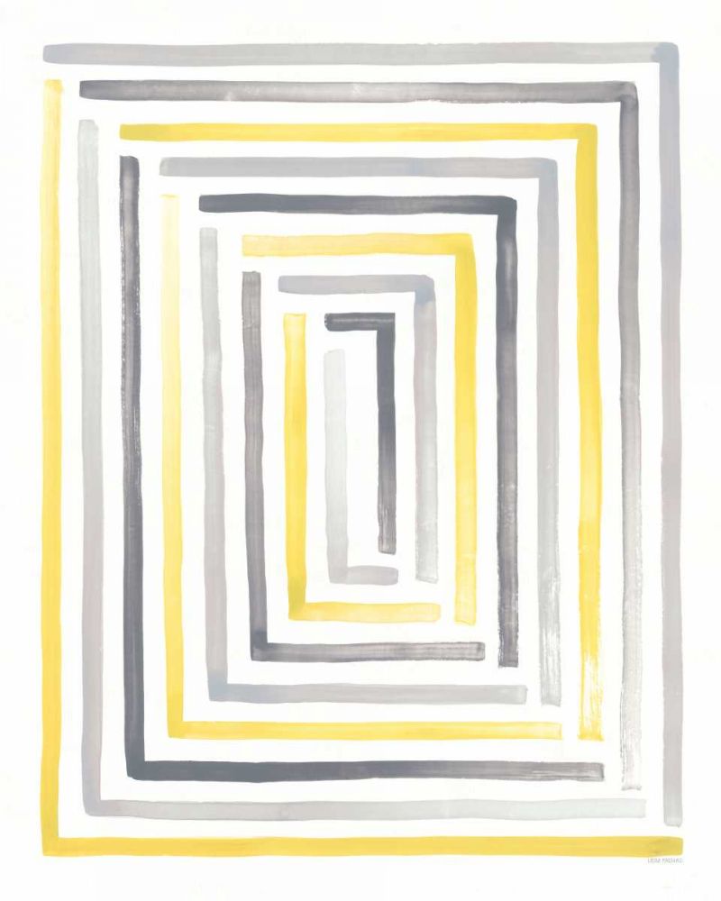 Desert Sunset II Yellow Gray art print by Laura Marshall for $57.95 CAD