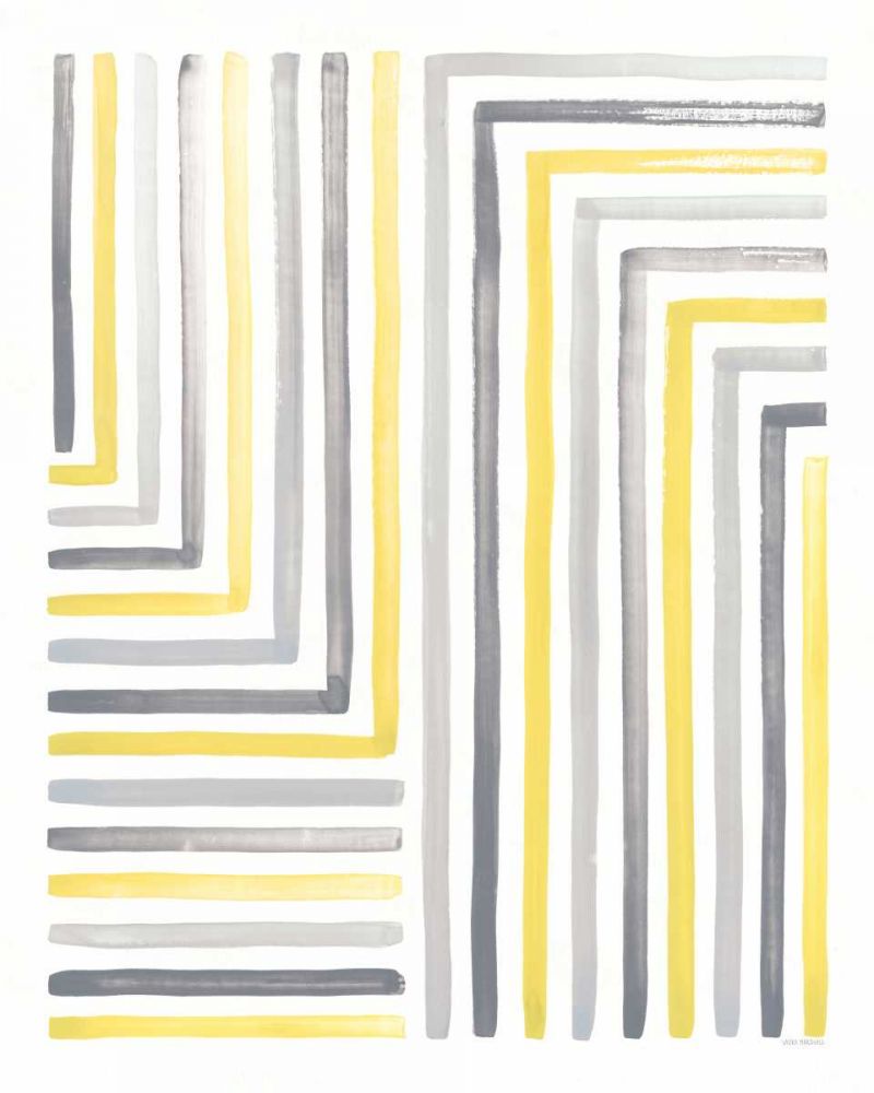 Desert Sunset III Yellow Gray art print by Laura Marshall for $57.95 CAD