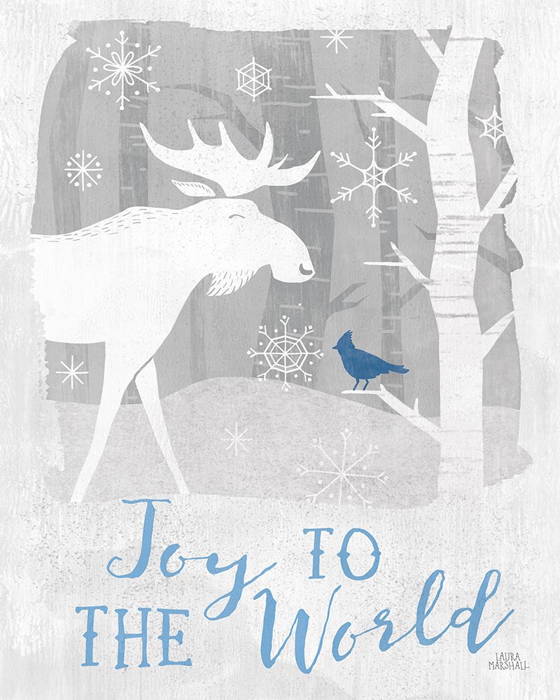 Woodland Wishes III Blue art print by Laura Marshall for $57.95 CAD