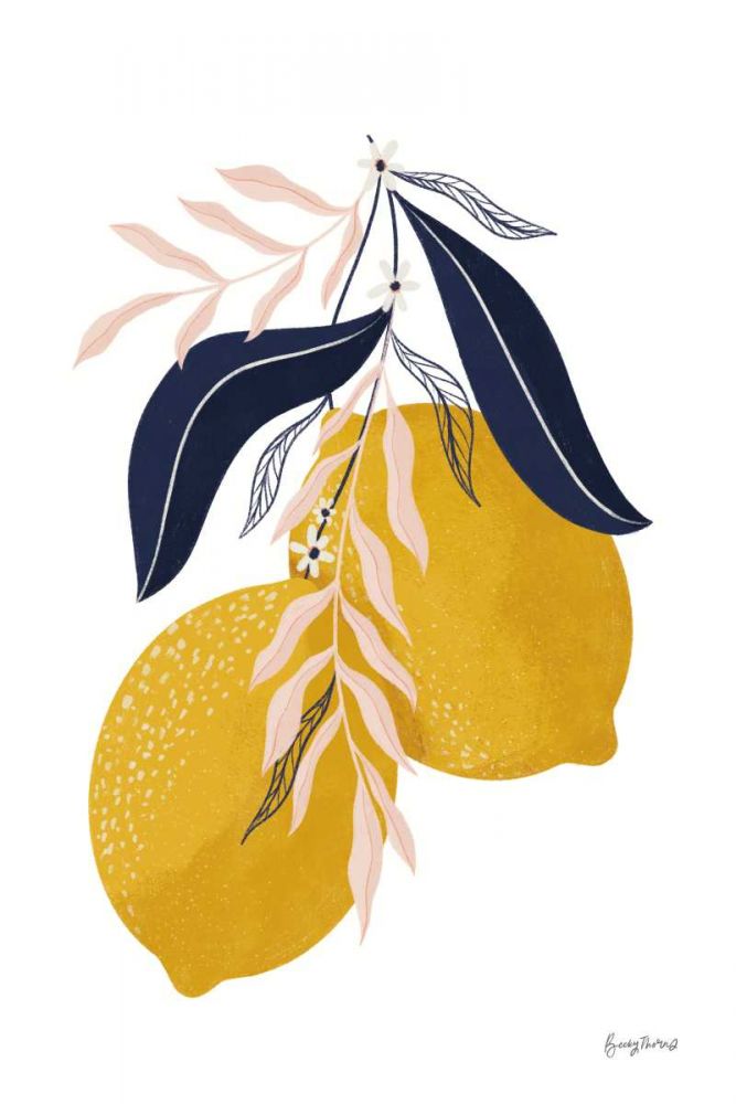 Lemons II No Wedge art print by Becky Thorns for $57.95 CAD