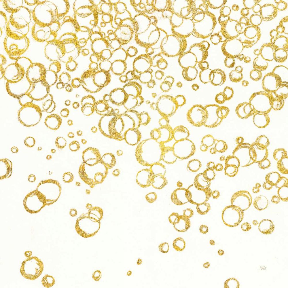 Gold Bubbles I art print by Chris Paschke for $57.95 CAD
