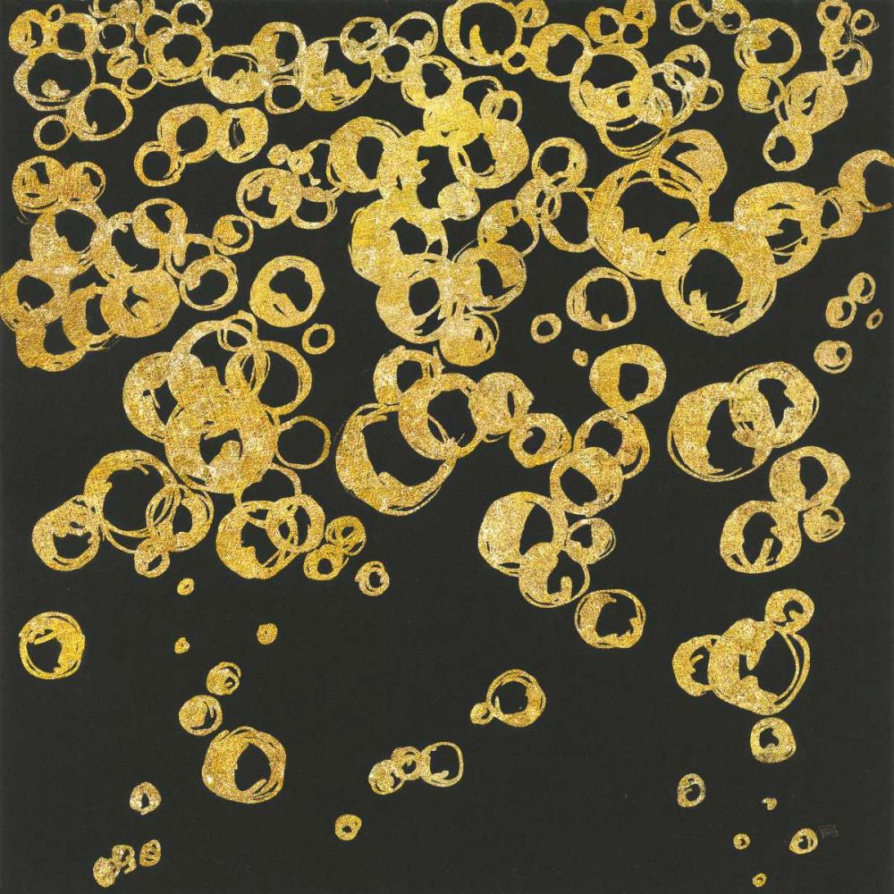 Gold Bubbles II art print by Chris Paschke for $57.95 CAD