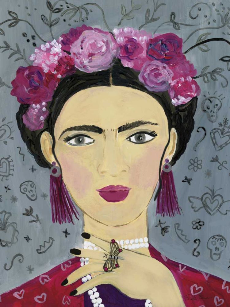Frida Gray art print by Farida Zaman for $57.95 CAD
