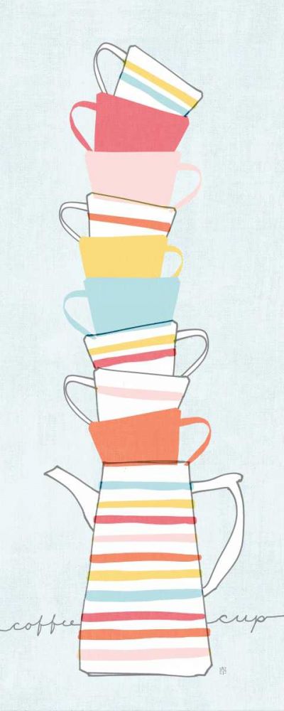 Stack of Cups II Pastel art print by Avery Tillmon for $57.95 CAD